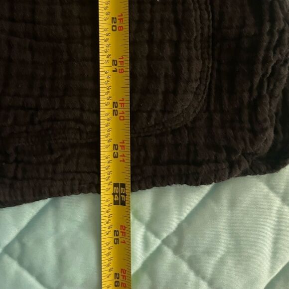 Honest Cotton Black Waffle Weave Tunic size medium - Picture 5 of 5